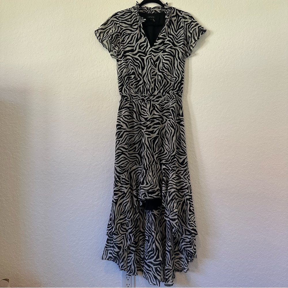 1. State Patterned Dress Size Small
